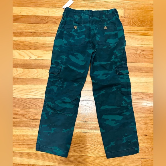 Anthropologie Austin Green Camo High Rise Cargo Pants - Picture 11 of 12